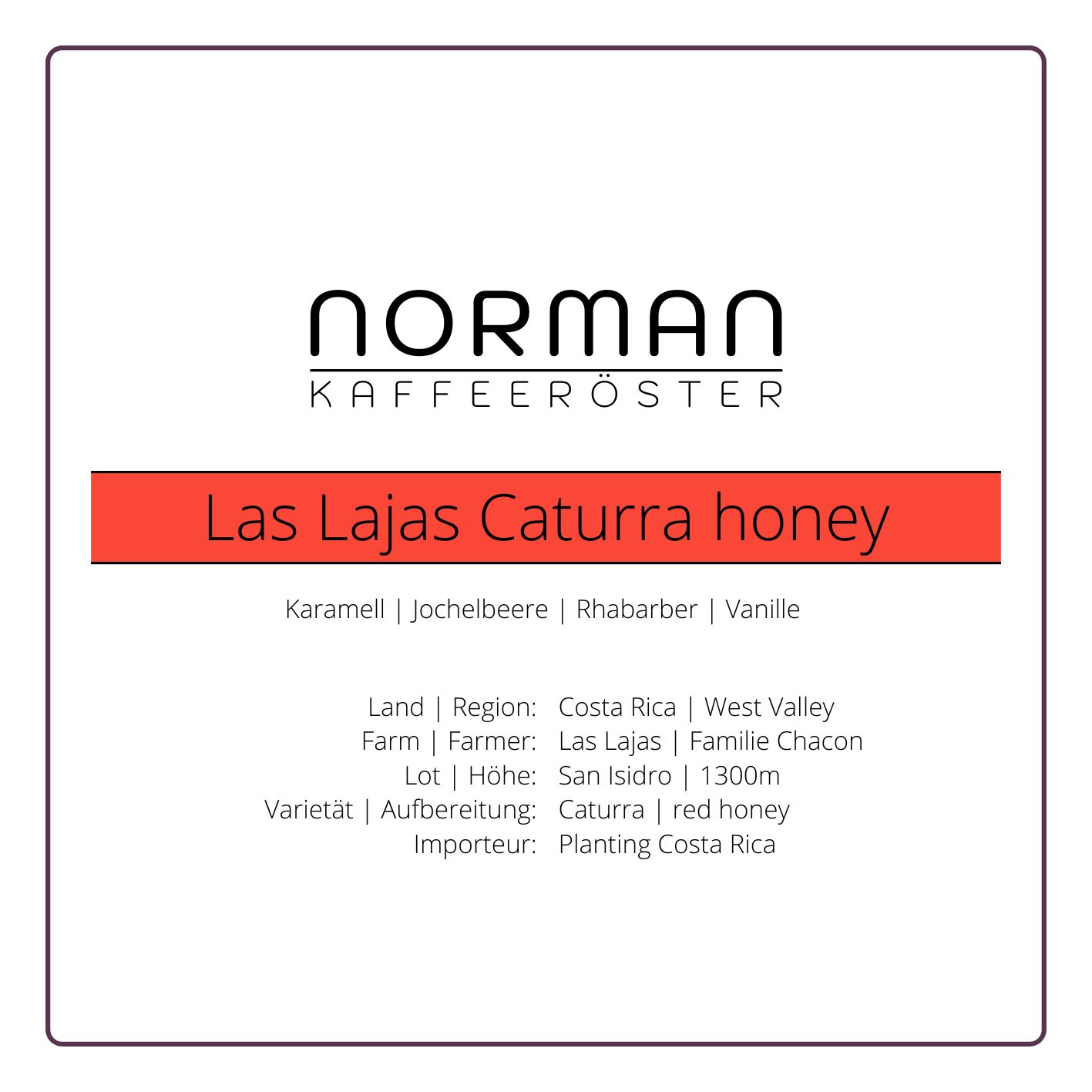 Las Lajas Caturra honey – Espresso